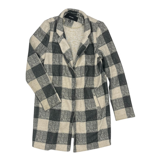 Jacket Shirt By Vero Moda In Cream & Grey, Size:M