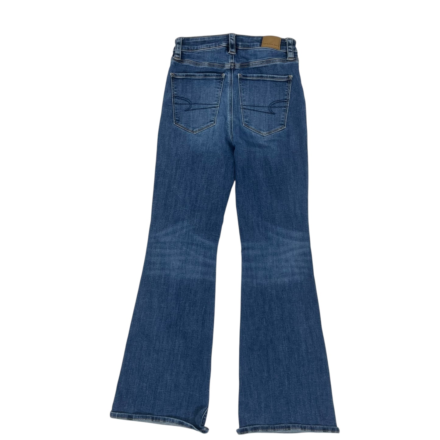 Jeans Boot Cut By American Eagle In Blue Denim, Size:4