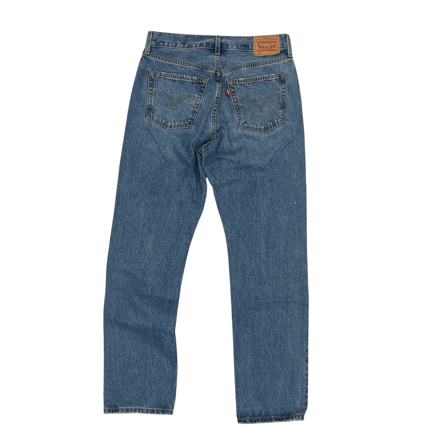 Jeans Straight By Levis In Blue Denim, Size:6