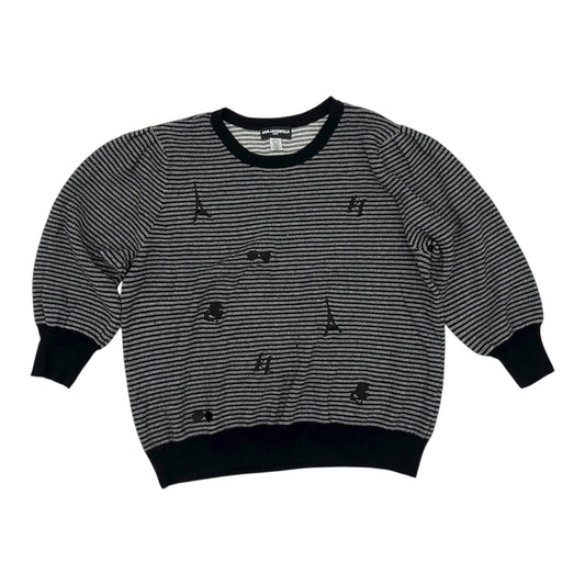 Sweater Designer By Karl Lagerfeld In Black, Size:Xl