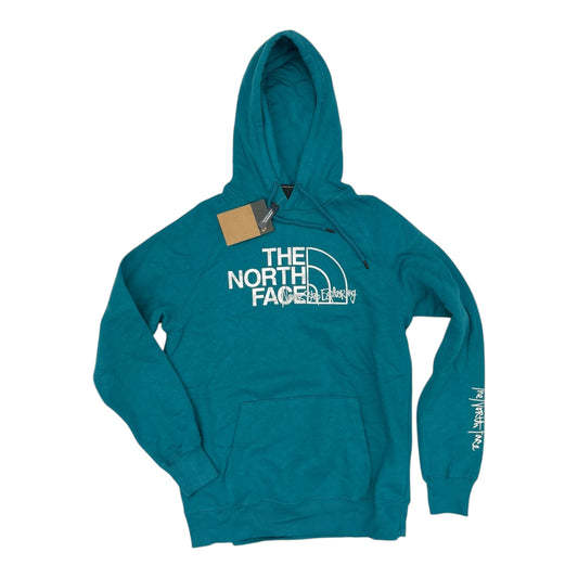 Athletic Sweatshirt Hoodie By The North Face In Teal, Size:M
