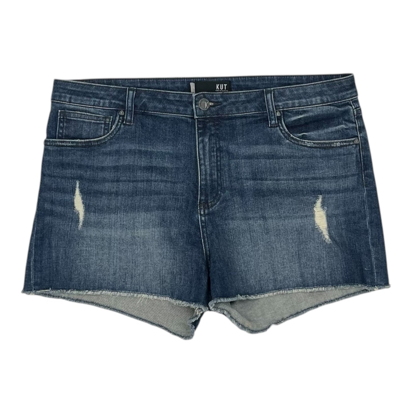 Shorts By Kut In Blue Denim, Size:16