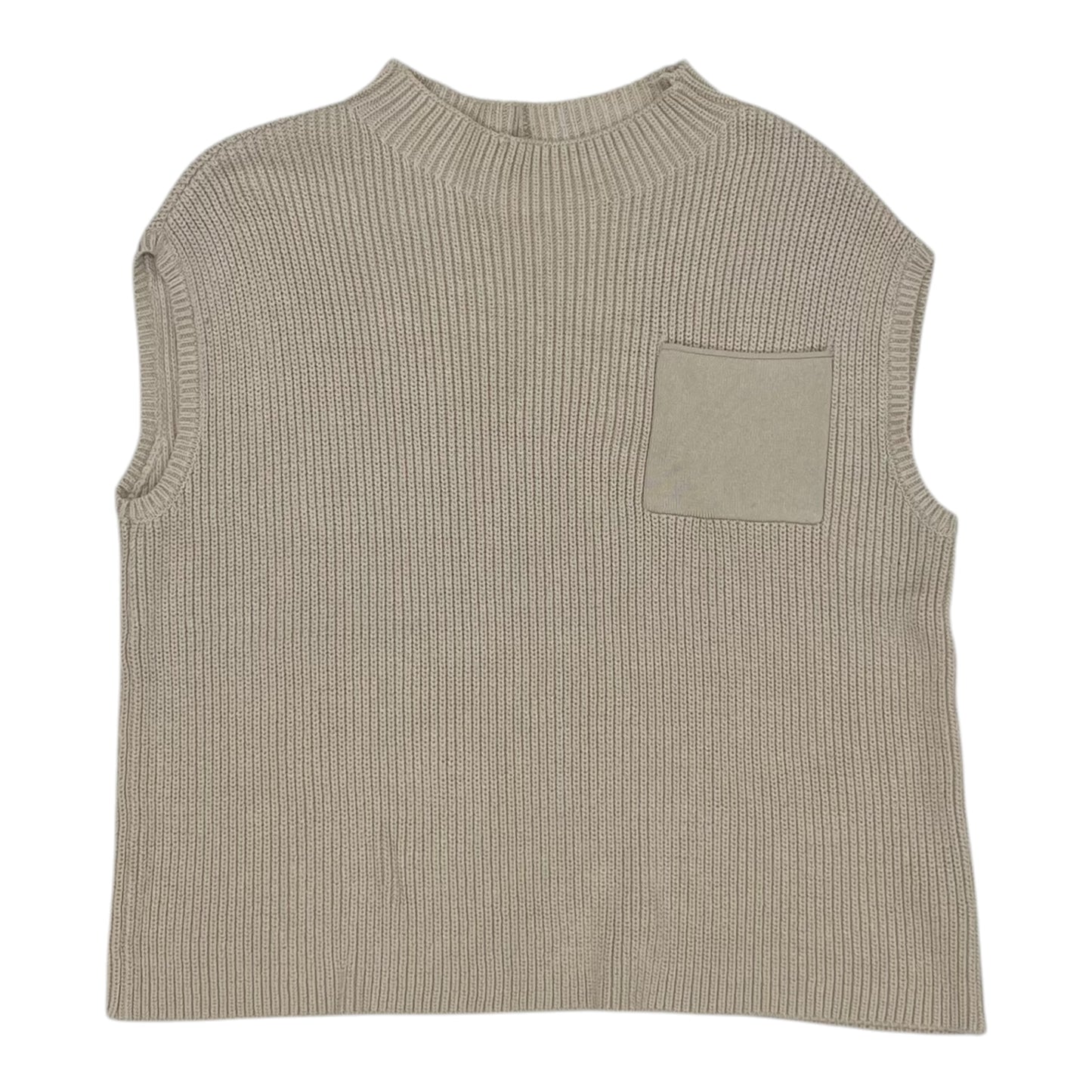 Vest Sweater By Cme In Tan, Size:S