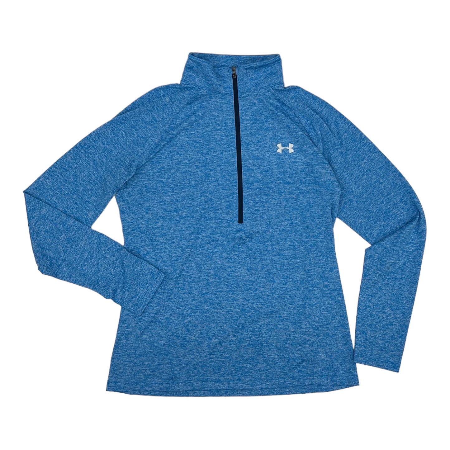 BLUE ATHLETIC TOP LS COLLAR by UNDER ARMOUR Size:L