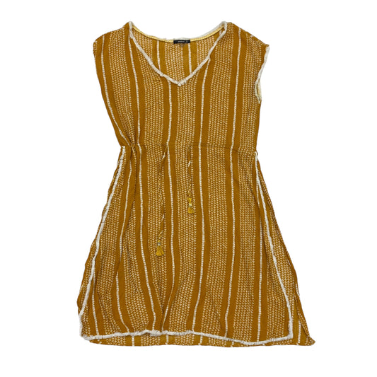 YELLOW DRESS CASUAL MIDI by CLOTHES MENTOR Size:S