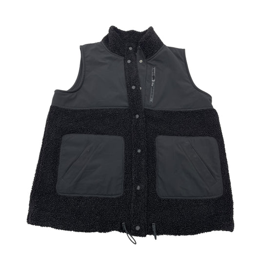 BLACK VEST FAUX FUR & SHERPA by FLX Size:L