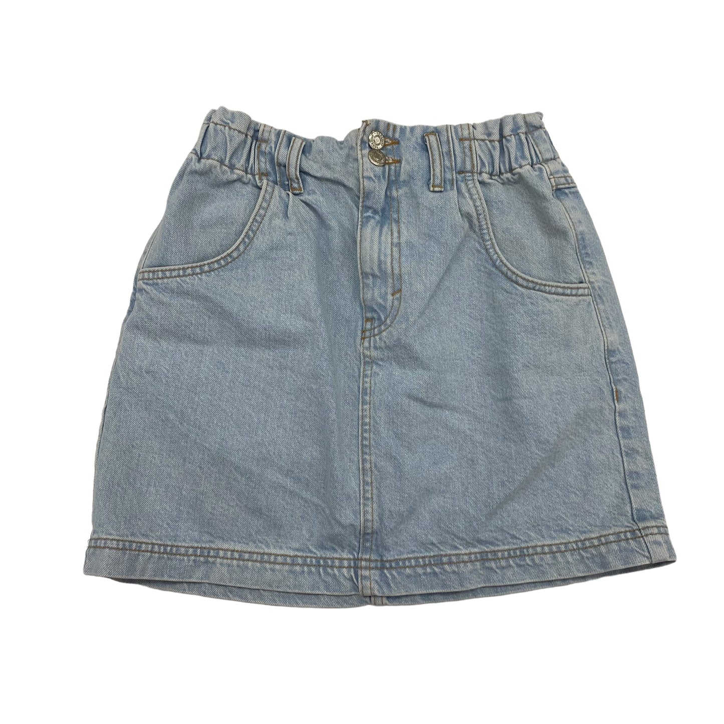 BLUE DENIM TOP SHOP SKIRT MINI & SHORT, Size 6