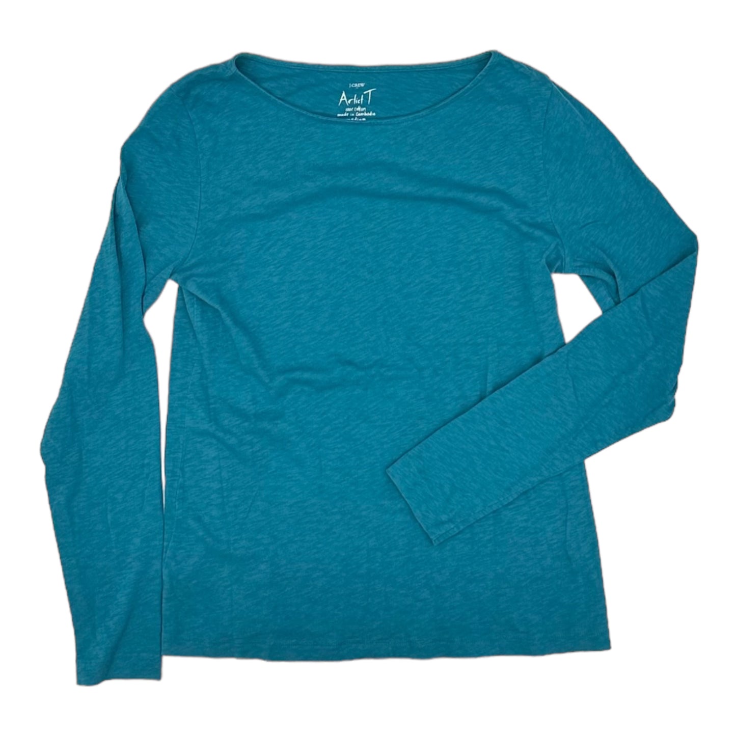 TEAL TOP LS by J. CREW Size:M