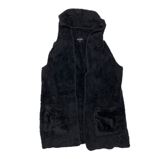 Vest Faux Fur & Sherpa By Zenana Outfitters In Black, Size:L