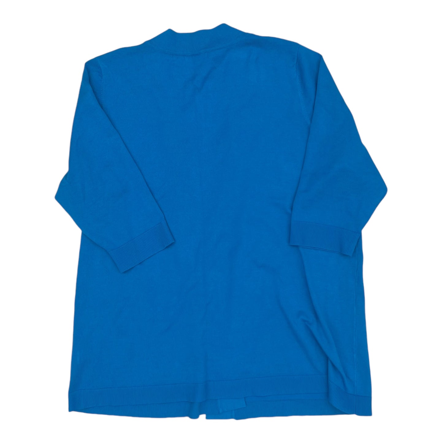 Cardigan By Leo And Nicole In Blue, Size:3X