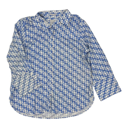 Top Ls By Chicos In Blue & White, Size:L