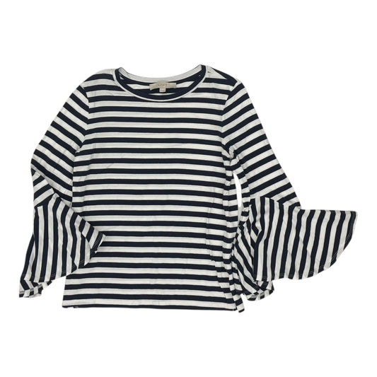 Top Ls By Loft In Blue & White, Size:Xs