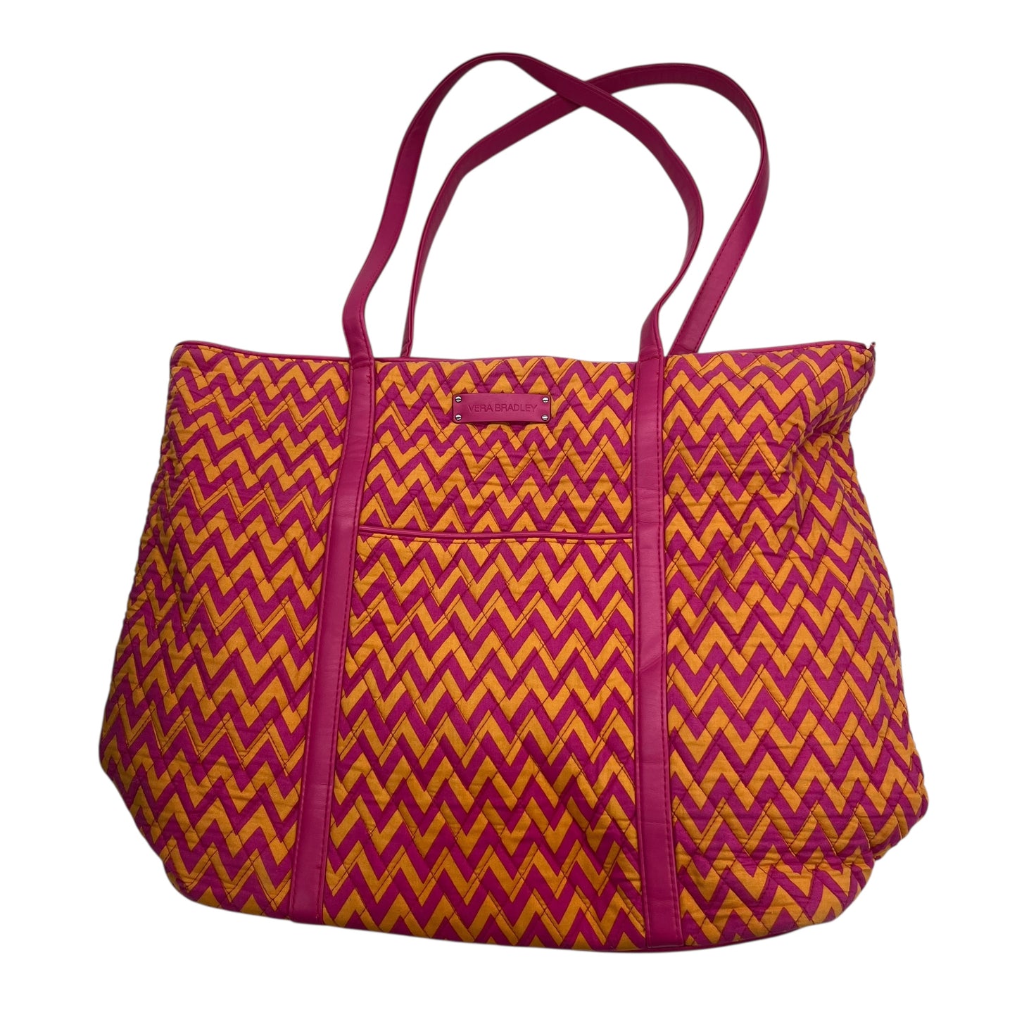 Tote By Vera Bradley In Orange & Pink, Size:Medium