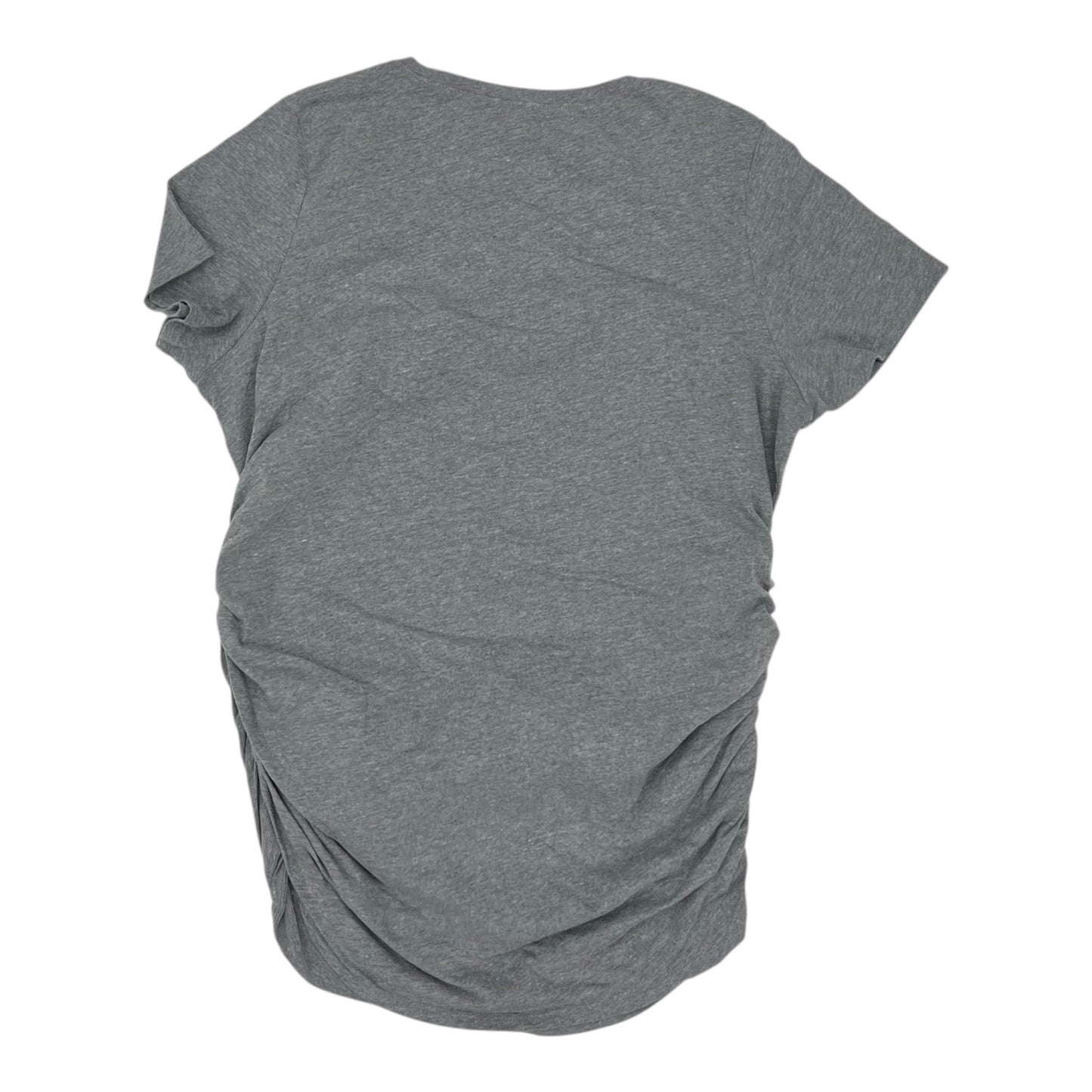 Mat Top Ss By Motherhood In Grey, Size:2X