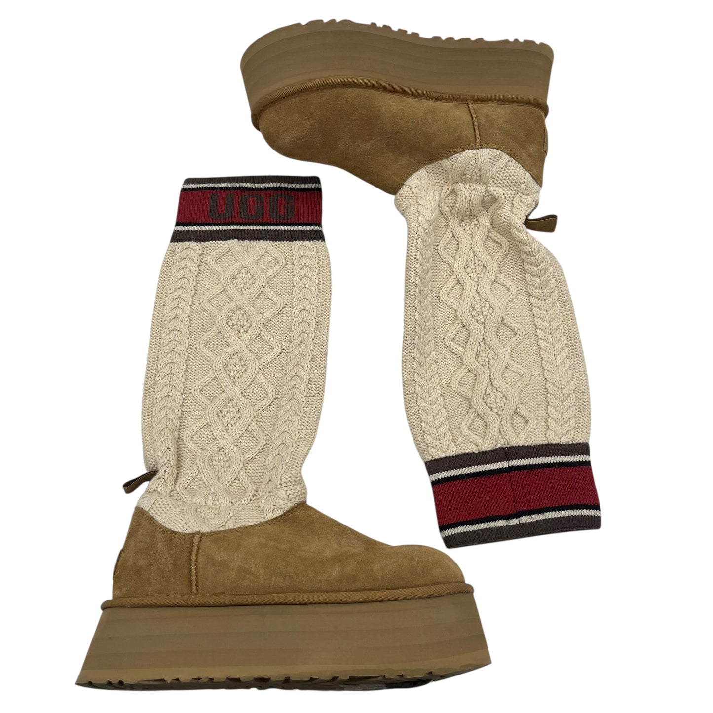 Boots Designer By Ugg In Brown, Size:8