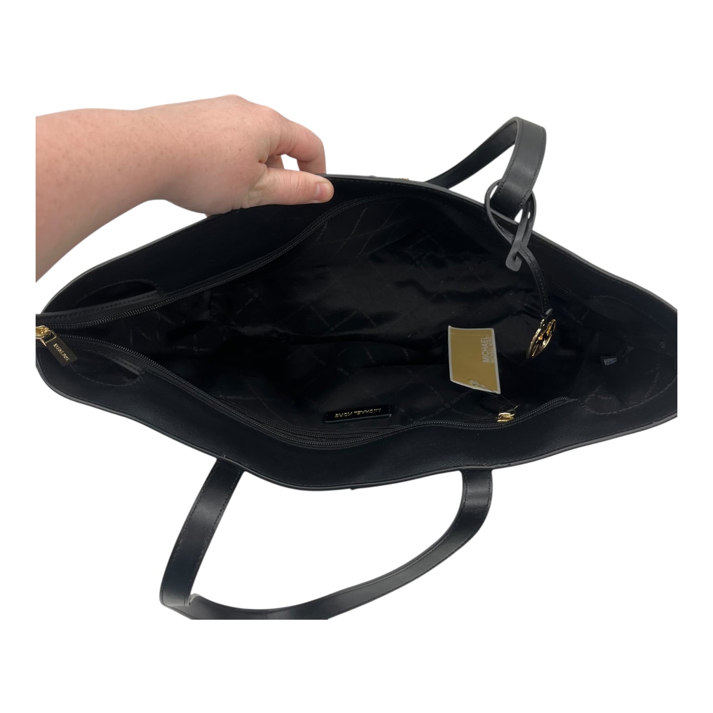 Handbag Designer By Michael Kors In Black, Size:Medium