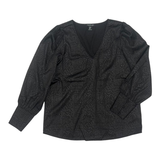 Blouse Ls By Rachel Zoe In Black, Size:M