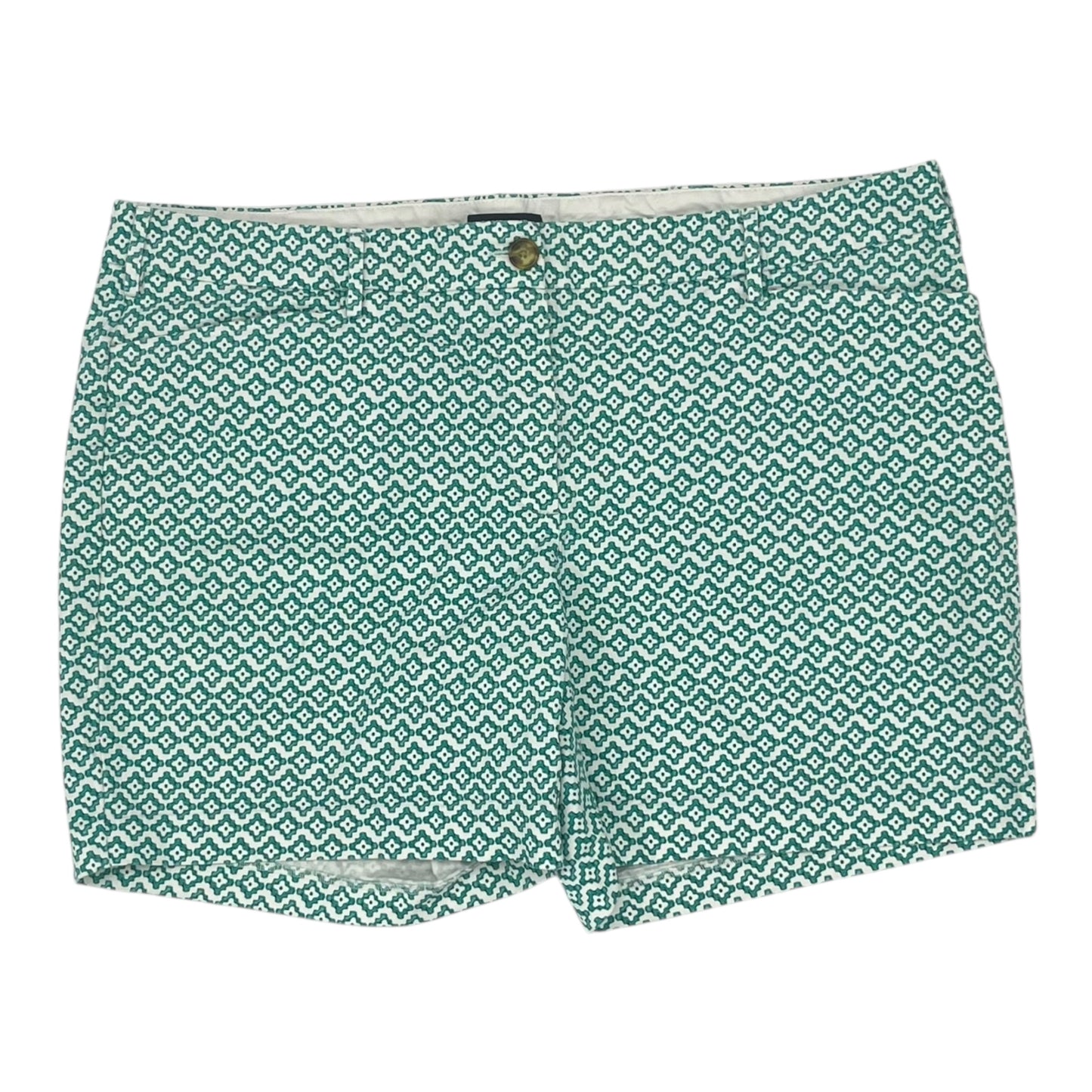 Shorts By Lands End In Green & White, Size:20