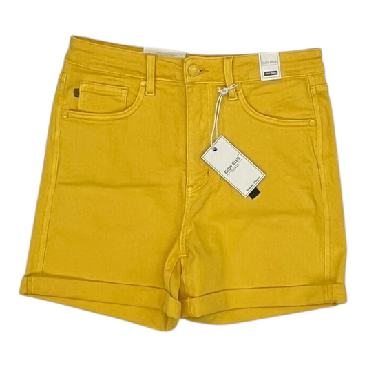 Shorts By Judy Blue In Yellow Denim, Size:L