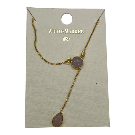 Necklace Lariat & Y-Drop By Clothes Mentor In Purple