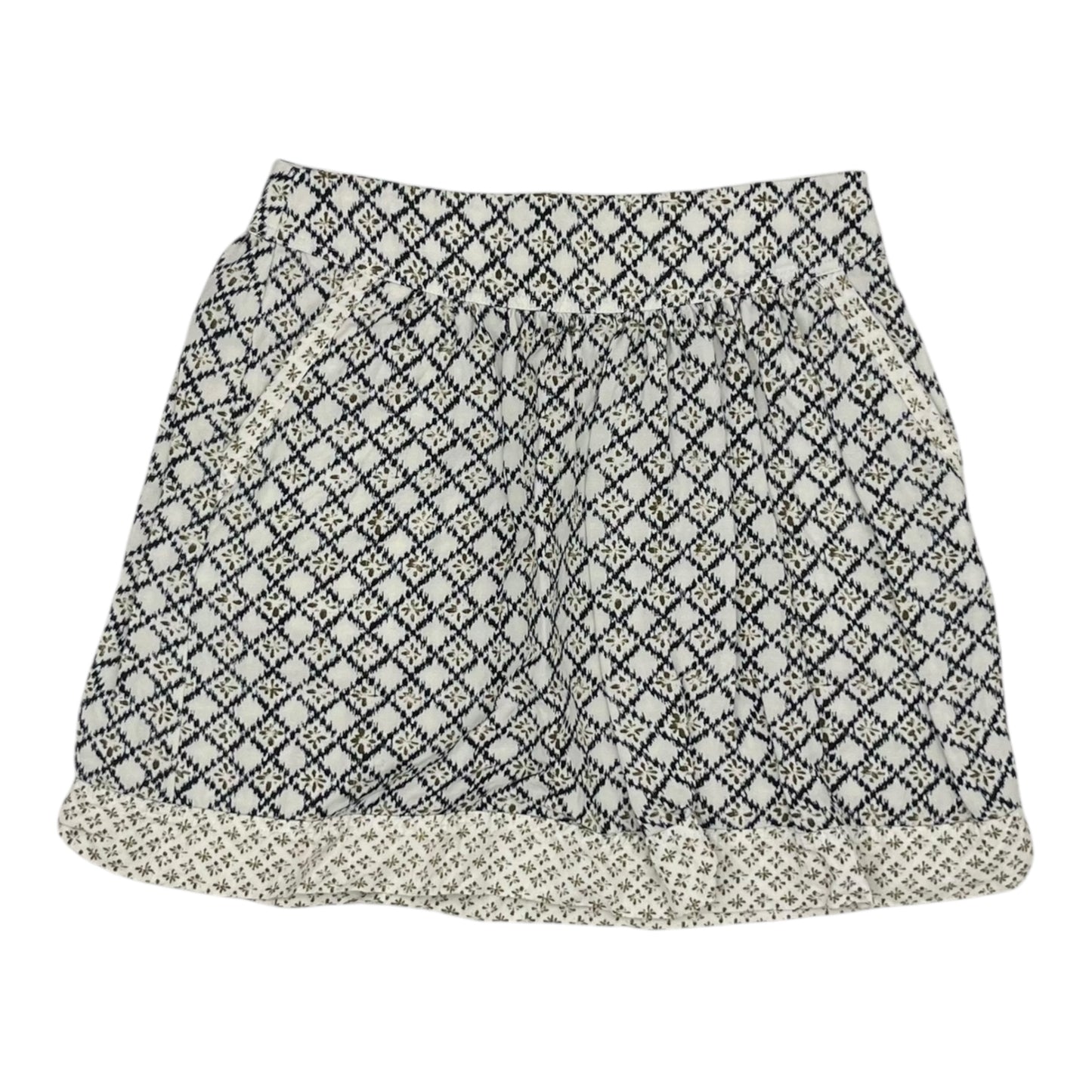 Skirt Mini & Short By Loft In Blue & White, Size:6