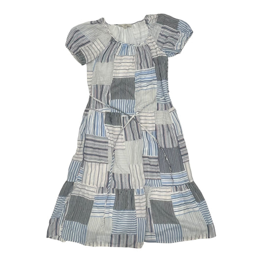 Dress Casual Midi By Loft In Blue & White, Size:S