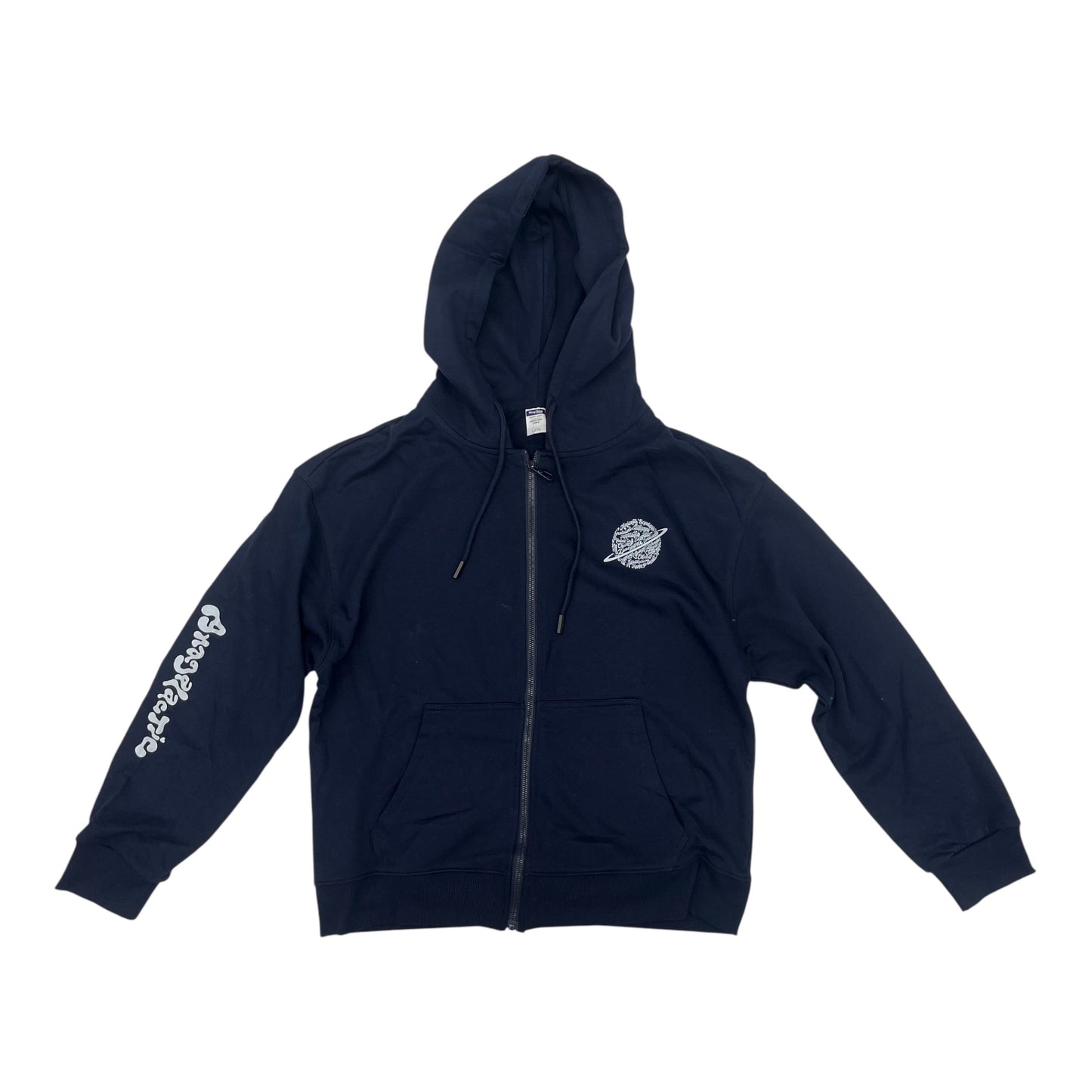 Jacket Shirt By Clothes Mentor In Navy, Size:L