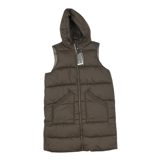 Vest Puffer & Quilted By Andrew Marc In Brown, Size:Xl
