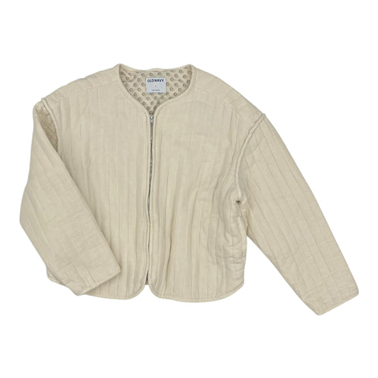 Jacket Puffer & Quilted By Old Navy In Cream, Size:L