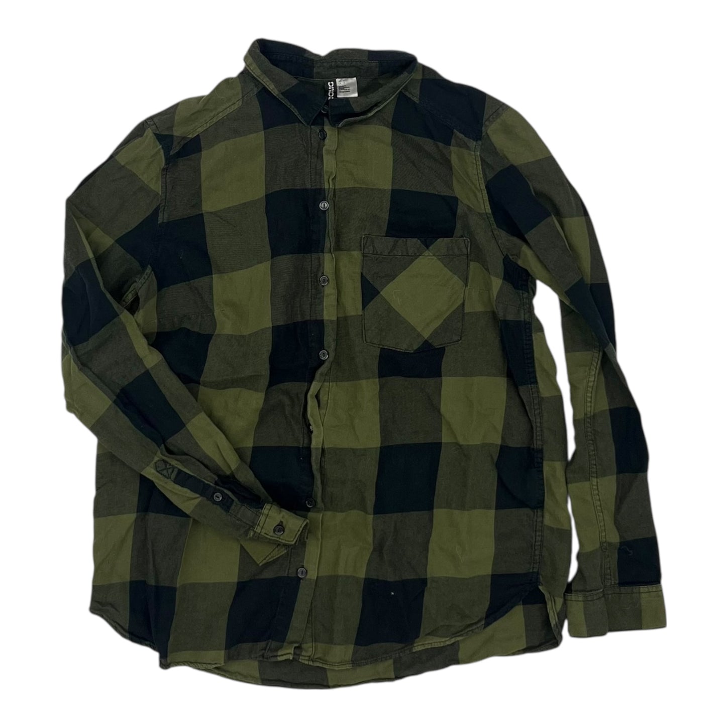 Top Ls By Divided In Green, Size:M