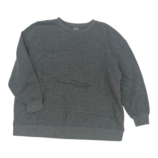 Sweatshirt Crewneck By Terra & Sky In Grey, Size:1X