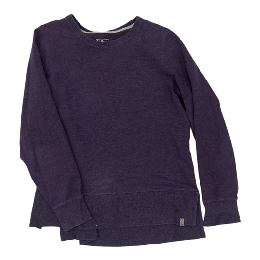 Sweatshirt Crewneck By L.L. Bean In Purple, Size:L