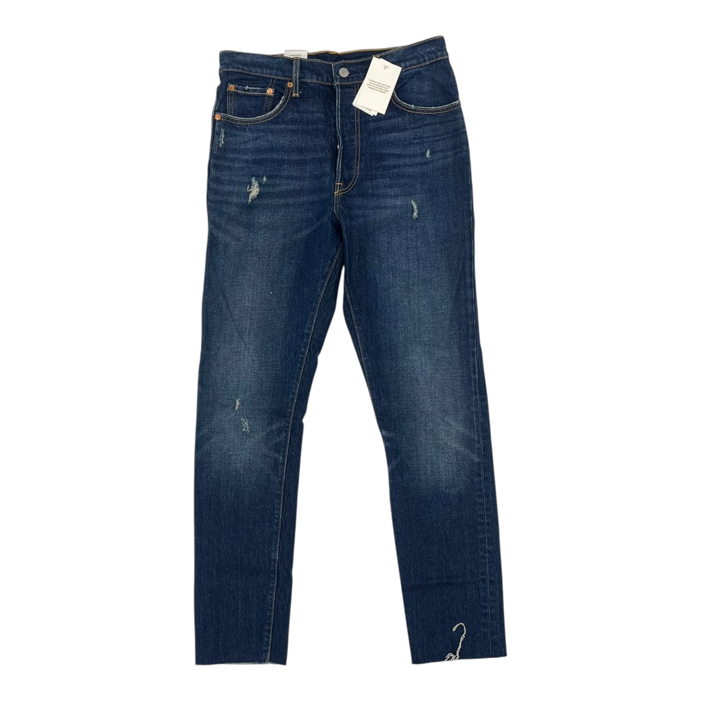 Jeans Skinny By Levis In Blue Denim, Size:8