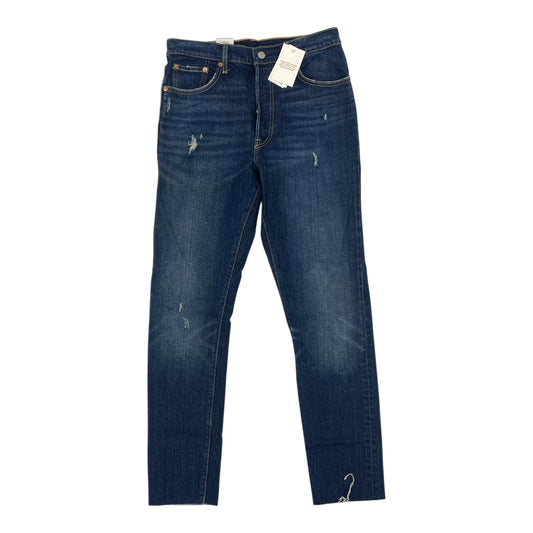 Jeans Skinny By Levis In Blue Denim, Size:8