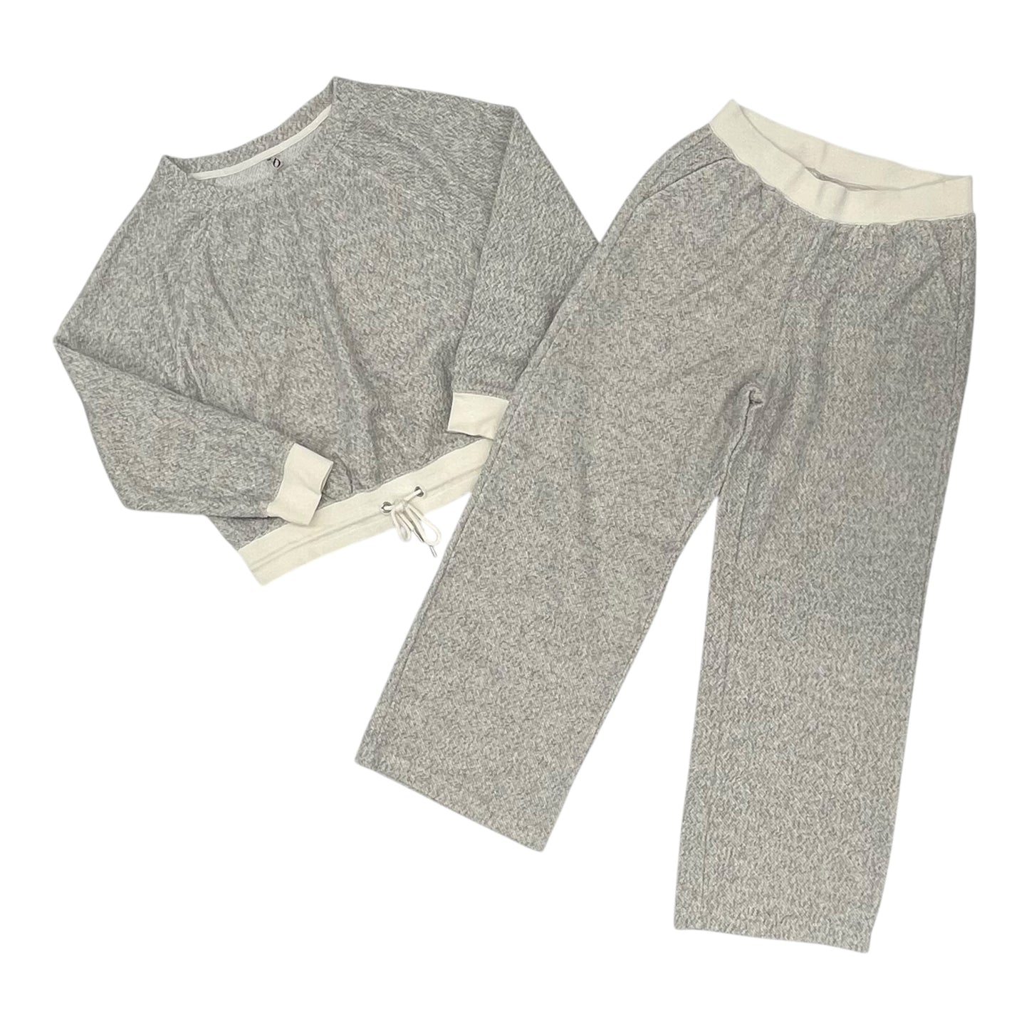 Lounge Set Pants By Lou And Grey In Cream & Grey, Size:S