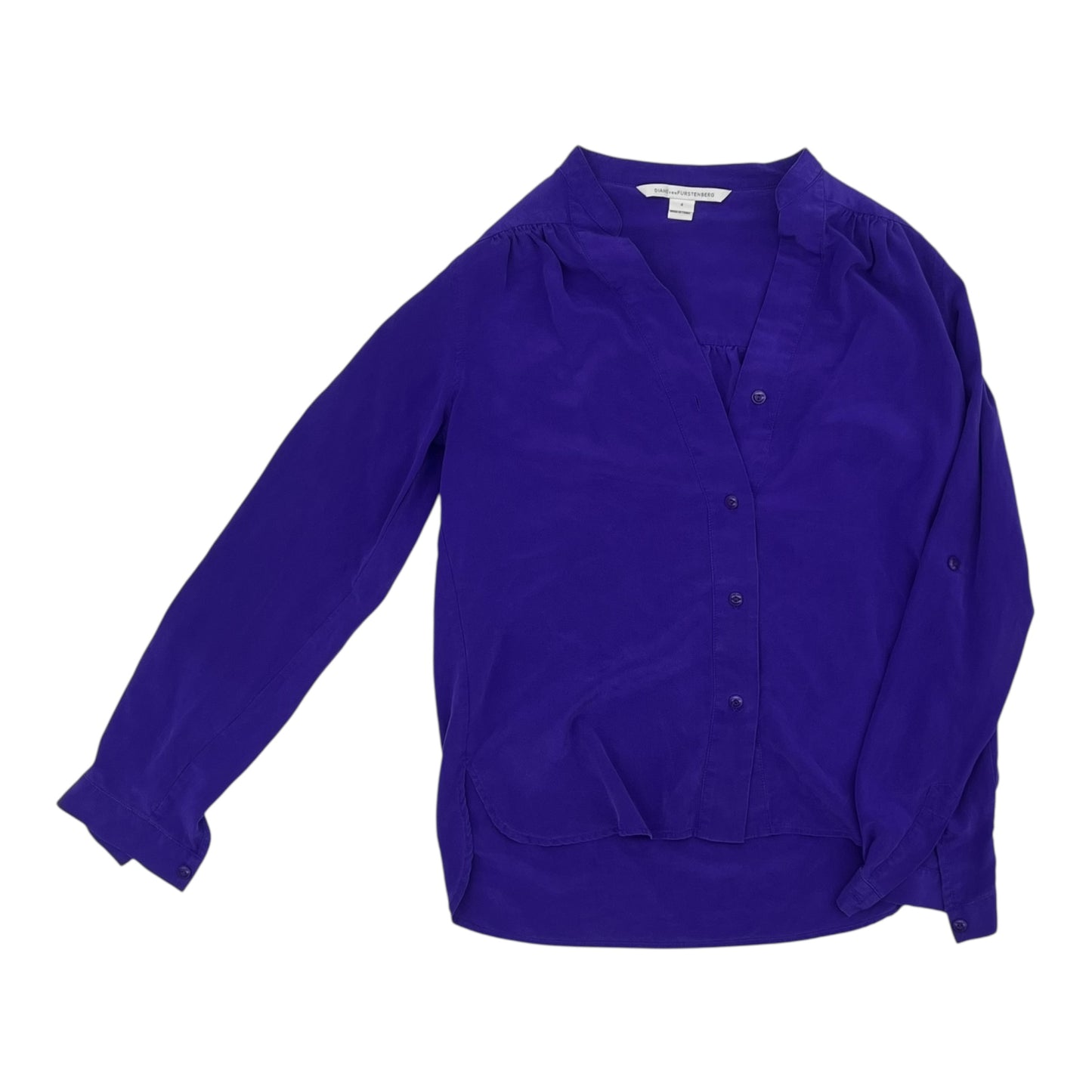 Blouse Designer By Diane Von Furstenberg In Purple, Size:S