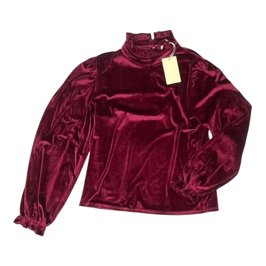 Blouse Ls By La Miel In Red, Size:S