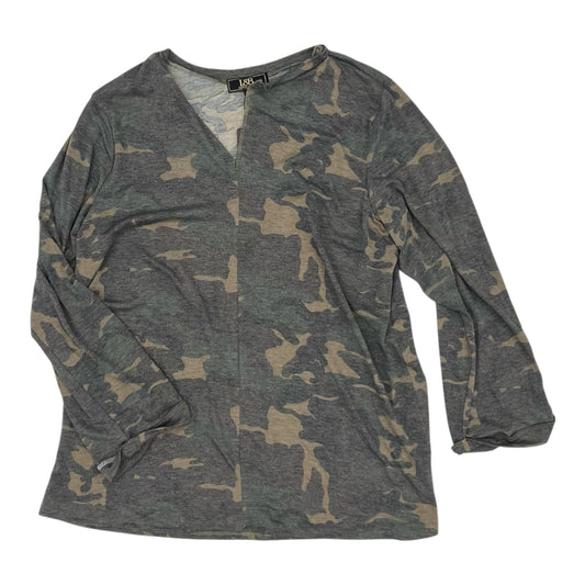 Top Ls By Lucky & Blessed In Camouflage Print, Size:Xl