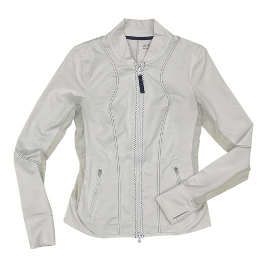 Athletic Jacket By Zella In Cream, Size:S