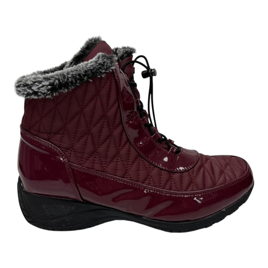 Boots Snow By Khombu In Maroon, Size:10