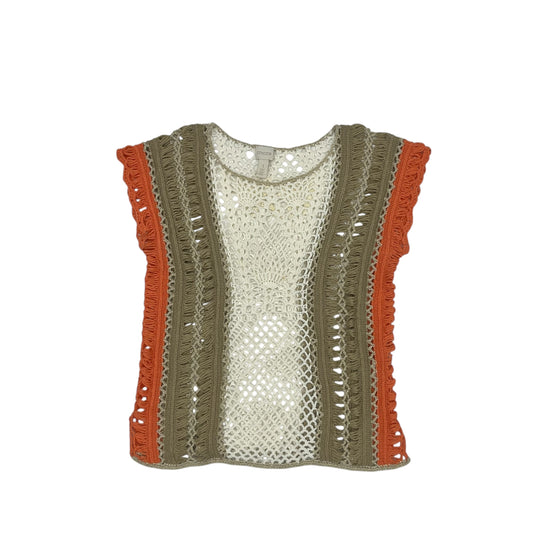 Vest Sweater By Chicos In Cream, Size:M