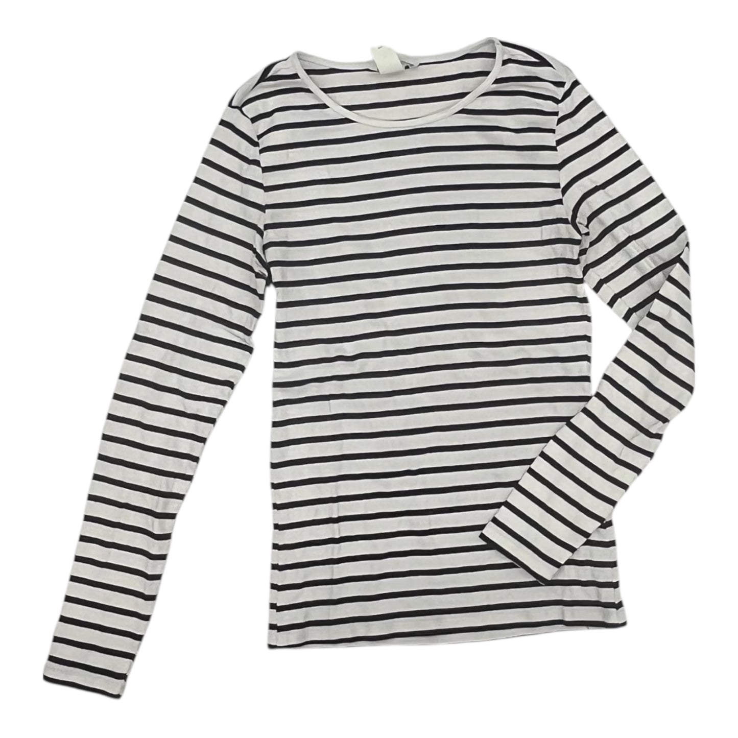 Top Ls By H&M In Black & White, Size:L