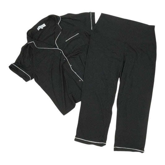 Mat Night Gown By Clothes Mentor In Black, Size:2X