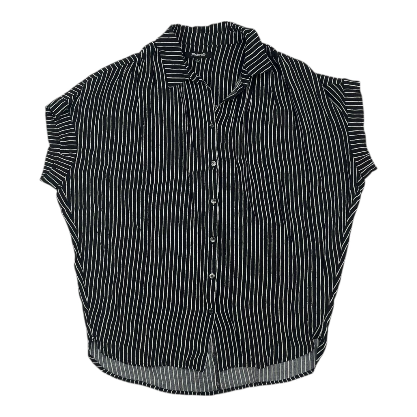 Blouse Ss By Madewell In Black & White, Size:S