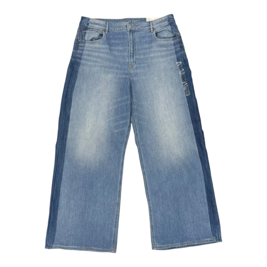 Jeans Wide Leg By American Eagle In Blue Denim, Size:16