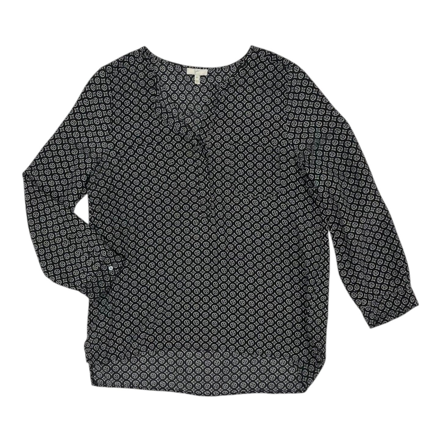 Blouse Ls By Joie In Black & White, Size:M