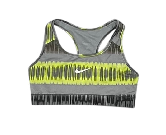 Athletic Bra By Nike In Green & Grey, Size:S