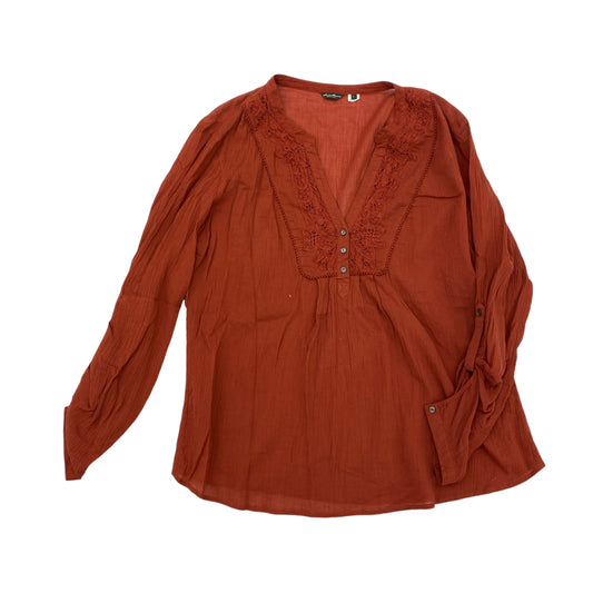 Top Ls By Eddie Bauer In Orange, Size:L