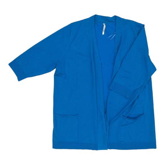 Cardigan By Leo And Nicole In Blue, Size:3X