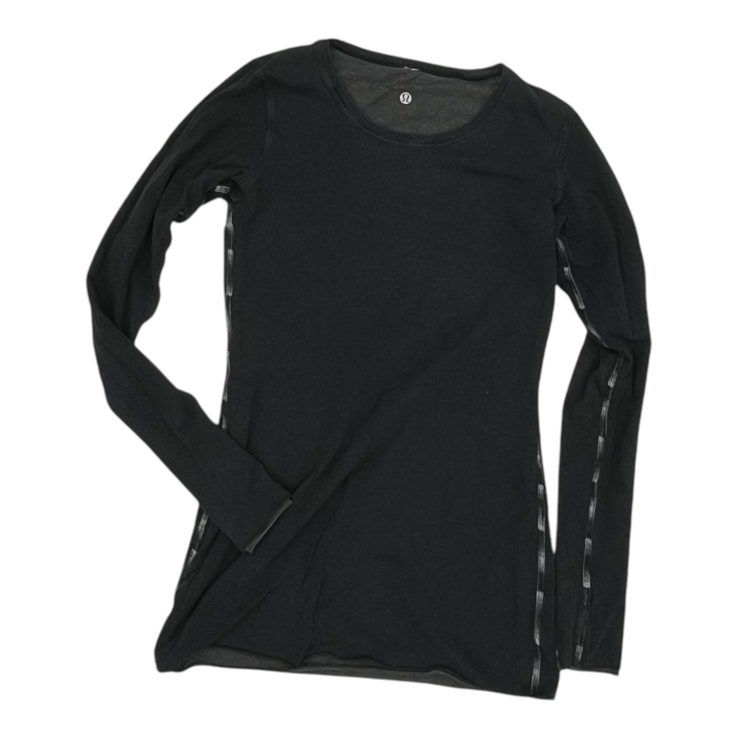 Top Ls By Lululemon In Black & Grey, Size:M